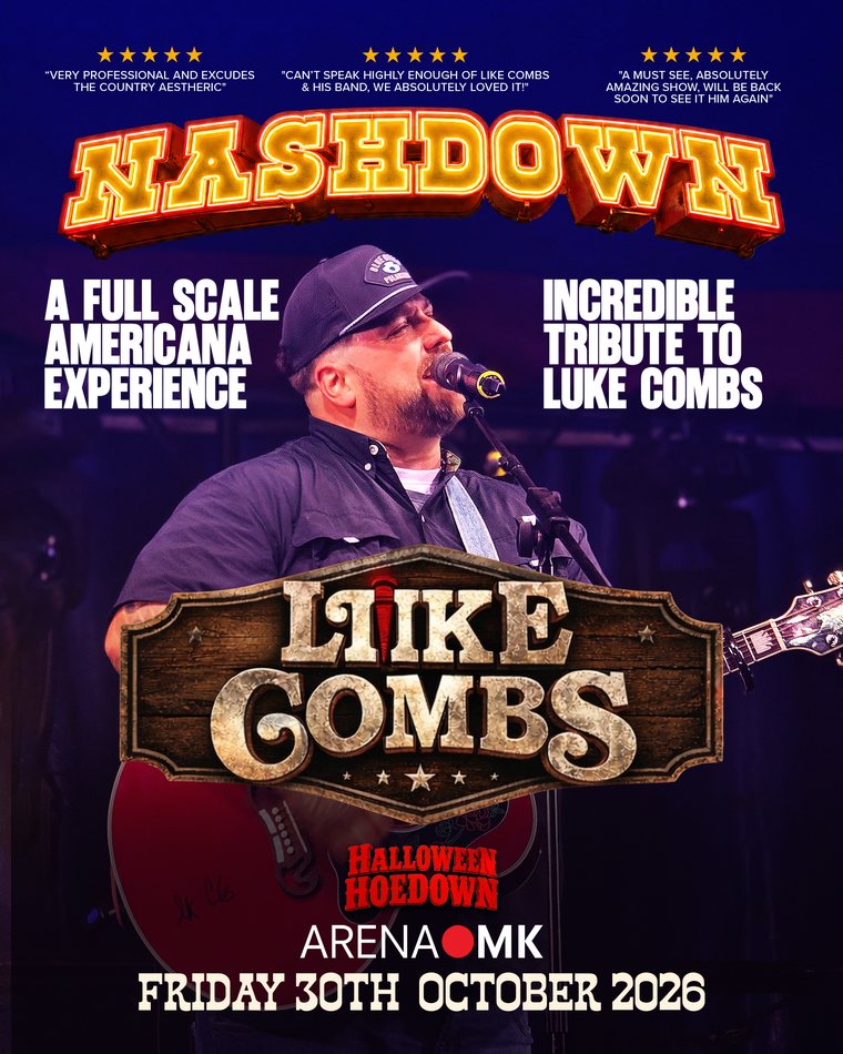 Like Combs and His Band, tribute to Luke Combs, at Nashdown Halloween Hoedown